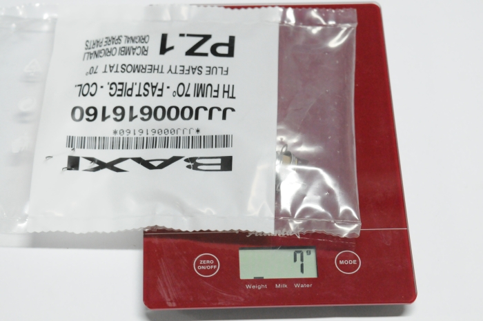 Baxi Термостат предохранительный отходящих газов 70 С (датчик тяги) (616160)  