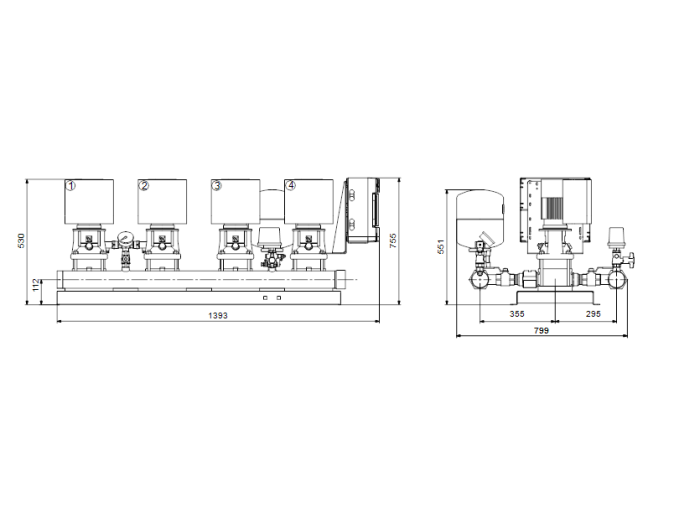 Насосная группа Grundfos HYDRO MULTI-E 4 CRE5-02  