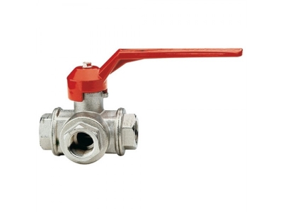 Itap Кран шаровый трехходовой стандартный проход рычаг 1/2