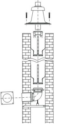 Buderus Комплектация системы дымоудаления D=315 (87090089)