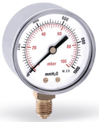 Watts Манометр газовый MG Корпус O 63 мм 60 мбар