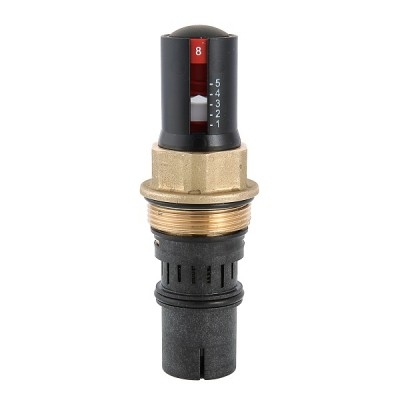 Балансировочный клапан Valtec Картридж с открытой настройкой. 30-400 кПа, 138-615 л/ч, Черный (590120)  