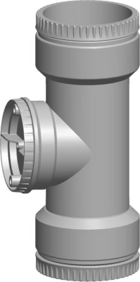 Wolf Дымоход Тройник с ревизией DN83 для гибкого дымохода
