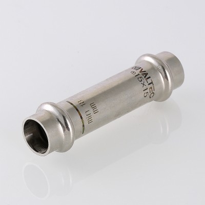 Valtec Муфта надвижная нерж. сталь 15х15  