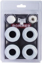 Биметаллический радиатор Rommer 3/4 монтажный комплект 7 в 1 (RAL9016) без кронштейнов