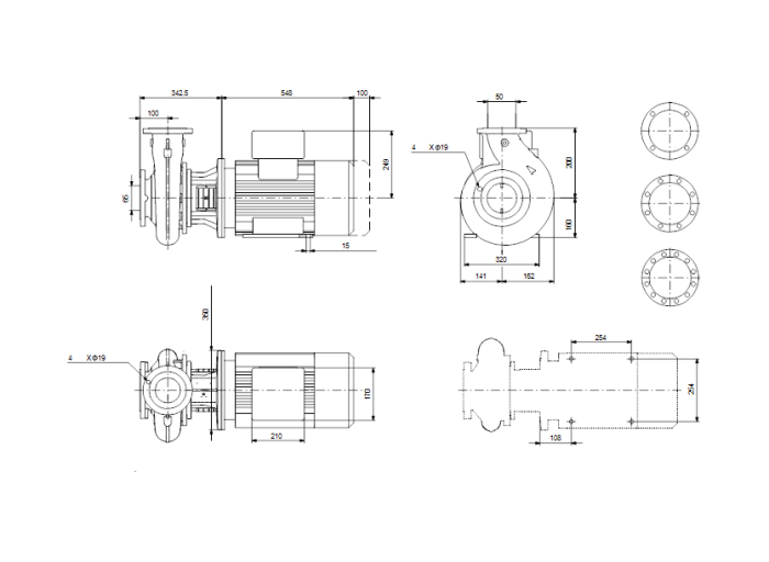 Насосная станция Grundfos NB 50-200/210 A-F2-A-BAQE  
