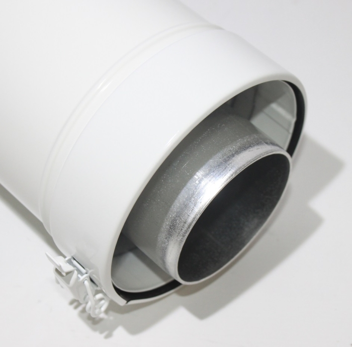 Buderus Концентрическая труба DN 80/125 L=2000 мм, нерж.сталь/PP  