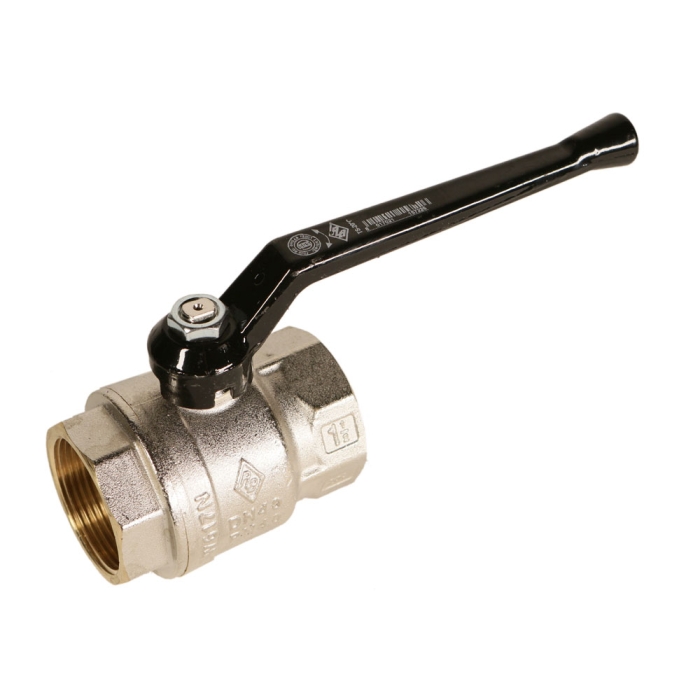Rubinetterie Bresciane Полнопроходной латунный шаровый кран ВН/ВН резьба 1 1/4", рычаг  