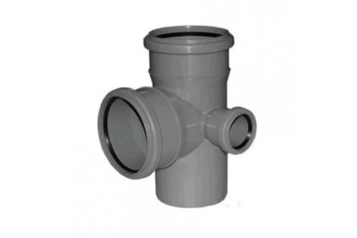 Канализационная труба Sinikon Крестовина двухплоскостная D110х110х50х87гр.левая
