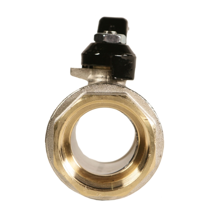 Rubinetterie Bresciane Полнопроходной латунный шаровый кран ВН/ВН резьба 1 1/2, рычаг  