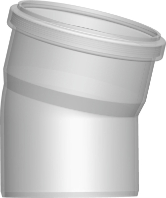 Wolf Дымоход Отвод для дымохода DN125 15° из полипропилена