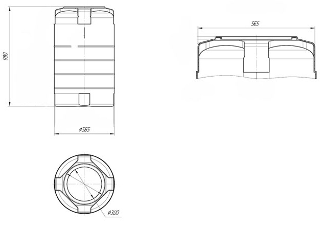 Ёмкость для воды Экопром T 200л  