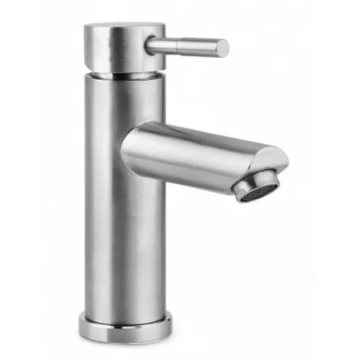 Кран моно WasserZimmer короткий со штутцером ручка флажек DK-3312B