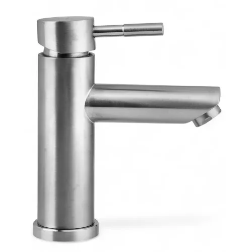 Кран моно WasserZimmer короткий со штутцером ручка флажек DK-3312B