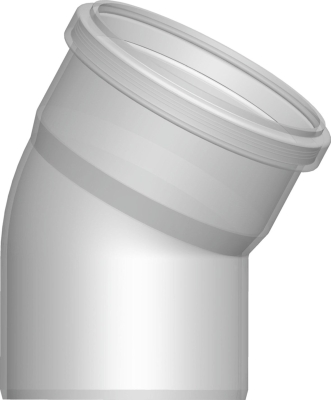 Wolf Дымоход Отвод для дымохода DN125 30° из полипропилена