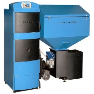 Твердотопливный котёл Zota Стаханов 15 (левый)