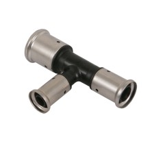 Henco Тройник переходный уменьшенный с двух сторон, ПВДФ пресс, 75x40x63