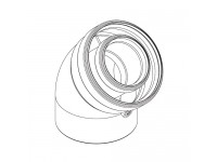 Buderus Угловое колено DN60/100 45°