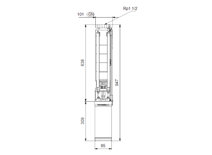 Скважинный насос Grundfos SP 7- 8 (380В)  