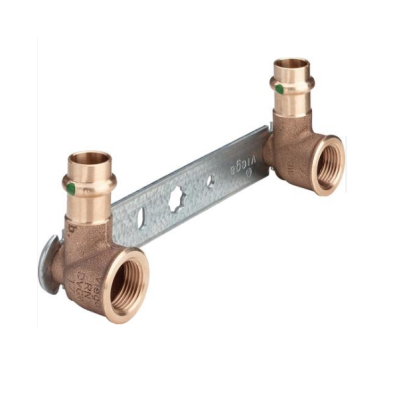 Viega Водорозетка пресс 15х1/2 150 двойная на планке