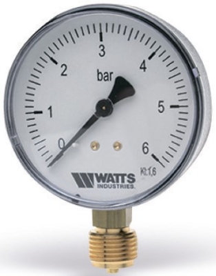Watts Манометр радиальный F+R200 (MDR) Корпус O 63 мм 25 бар