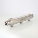 Коллектор Valtec Коллектор из нерж. стали, с м-о расст вых. 100мм, 1 1/2х 3 вых. 3/4 нар.