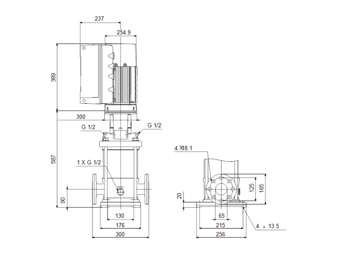 Насос для повышения давления Grundfos CRE 15-5 N-F-A-E-HQQE  