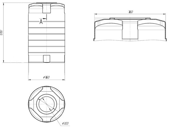 Ёмкость для воды Экопром T 500л  