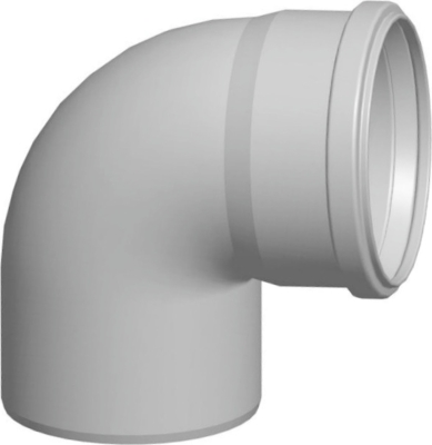 Wolf Дымоход Отвод для дымохода DN125 87° из полипропилена