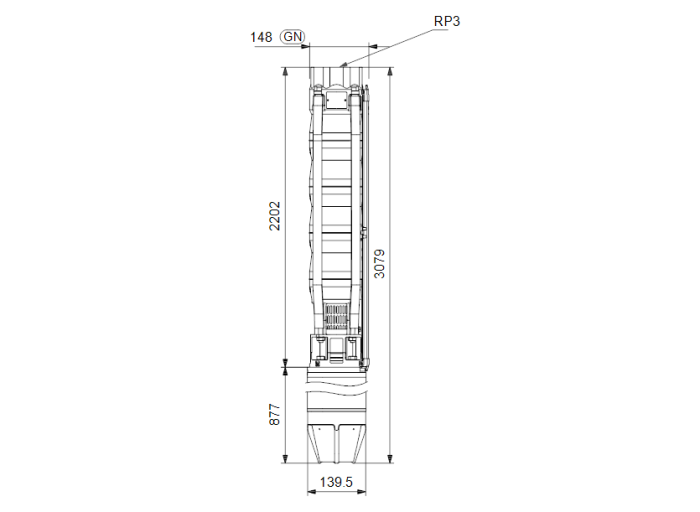 Скважинный насос Grundfos SP 46-17N (380В)  