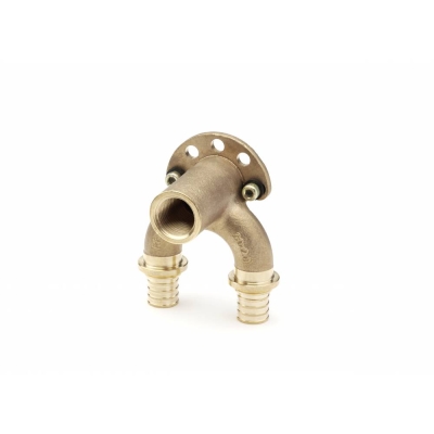 Rehau Проточный настенный угольник 16/20-Rp 1/2 короткий RX