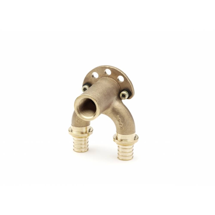 Rehau Проточный настенный угольник 16/20-Rp 1/2 короткий RX  