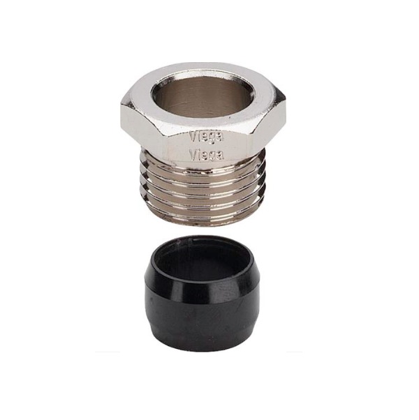 Viega Переходник 15x1/2 никелированный
