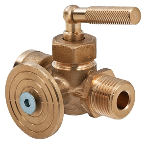 Valtec Кран для манометра трехходовой с фланцем 1/4" OR.1808  