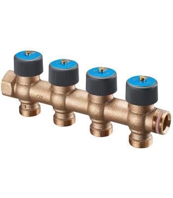 Коллектор Oventrop Коллектор 7 х G 3/4 сталь с ротаметрами для напольного отопления