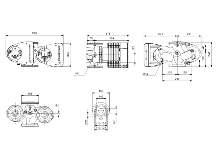 Циркуляционный насос Grundfos MAGNA3 50-80 F 240 (230В)  