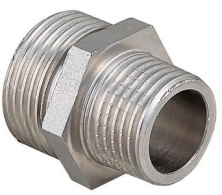 Stout Ниппель НН переходной никелированный 1"X3/4"