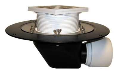 HL 64B Кровельная воронка для эксплуатируемой кровли с гор. выпуском, DN70/100