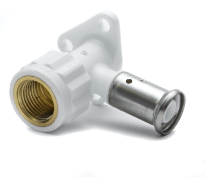 Henco Водорозетка ВР, ПВДФ пресс (белая), 20x1/2 (56 мм)