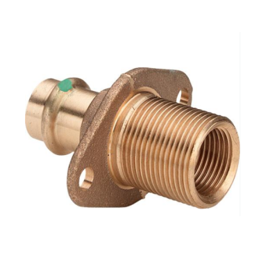 Viega Водорозетка пресс-В 15х1/2 прямая бронза с контргайкой 3/4