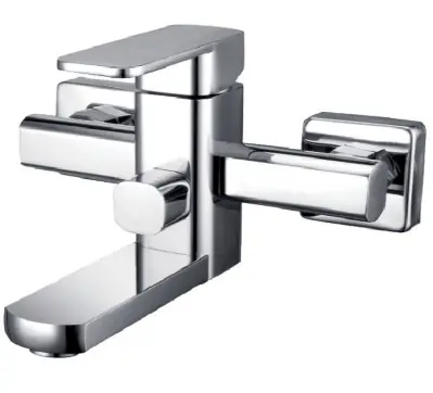 Смеситель д/ванной, 40мм картридж, шланг, лейка, кронштейн, эксцентрики+отражатели, DK-8006Z-3  