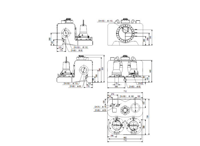Канализационная установка Grundfos MDG 26.3.2 3x400V  