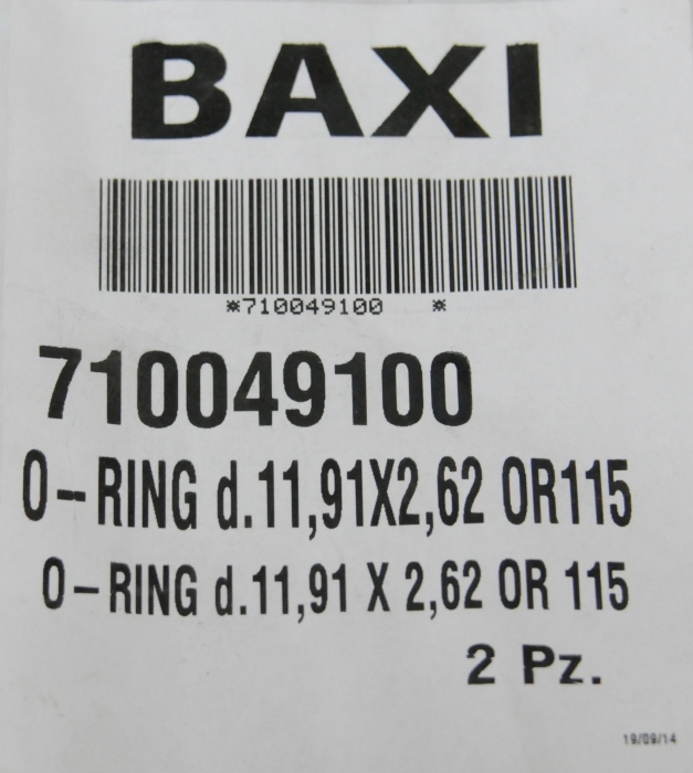   Baxi Уплотнение кольцевая 11,91X2,62OR115(pz10)  
