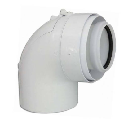Viessmann Колено с ревизией LAS 87° 80/125