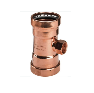 Viega Тройник пресс-В 108x2х108 медь