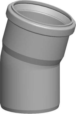 Wolf Дымоход Отвод для дымохода DN80 15°, из полипропилена