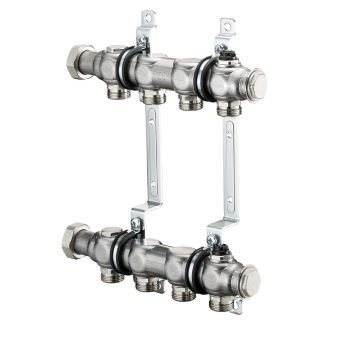 Коллектор Oventrop Гребенка из нержавеющей стали Multidis SH 1 для присоед.отоп.приборов, на 6 контуров