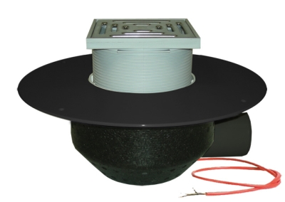 HL 64.1BF/1 Кровельная воронка с электрообогревом, для ПП,-мембран, гор. выпуск DN110