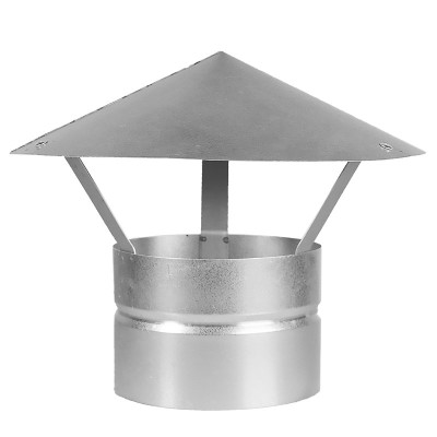 Одностенный дымоход Дымофф Зонт 400 цинк