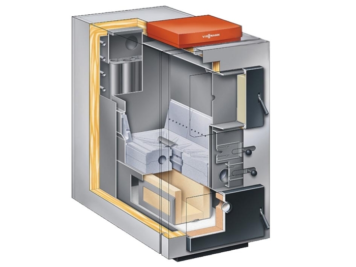 Твердотопливный котёл Viessmann Котел Vitoligno 100-S 30 кВт  